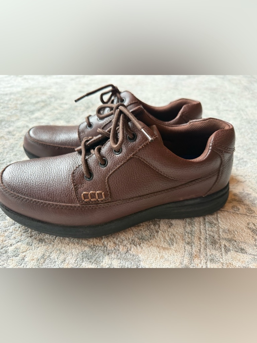 Nunn Bush Men's Dark Brown Lace-Up Oxfords